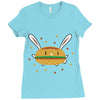 bun bun Ladies Fitted T-Shirt