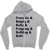 frenchies united Zipper Hoodie