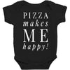 pizza makes me happy Baby Bodysuit