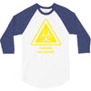 biohazard symbol laboratory hazard warning sign 3/4 Sleeve Shirt