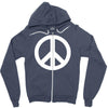 peace sign sticker vinyl decal   love symbol car window bumper hippie Zipper Hoodie