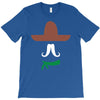 ladies sombrero  funny retro mexico mustache designer T-Shirt