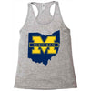ohio for michigan Racerback Tank