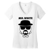 mr. white Women's V-Neck T-Shirt