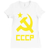 cccp ussr russia che revolution new Ladies Fitted T-Shirt