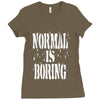 normal is boring tie dye Ladies Fitted T-Shirt