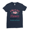 A March Girl Like A Flowers Ladies Fitted T-Shirt