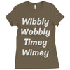 wibbly w0bbly Ladies Fitted T-Shirt