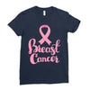 breast cancer pink ribbon Ladies Fitted T-Shirt