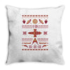 shiny sweater Throw Pillow