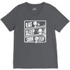 v3 eat sleep code V-Neck Tee