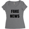 fake news Women's Triblend Scoop T-shirt