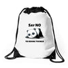 wake me up when it&rsquo;s time for my second nap Drawstring Bags