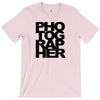 photographer camera photography modern text photos scrapbook geek t sh T-Shirt