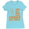 kill people funny Ladies Fitted T-Shirt