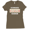 ichiraku ramen Ladies Fitted T-Shirt