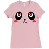 panda face Ladies Fitted T-Shirt