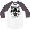 lumberjack skull 3/4 Sleeve Shirt