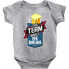 drinking beer Baby Onesie