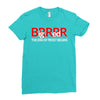 big red brrr - frost football Ladies Fitted T-Shirt