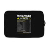 November Girl Facts Sagittarius Laptop sleeve
