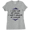i only see my goals Ladies Fitted T-Shirt