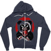 angry panda Zipper Hoodie