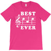 Best Dad Ever Funny Music Note T-Shirt