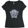 kids elephant Women's Triblend Scoop T-shirt