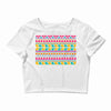 pattern overload Crop Top