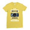 Never Underestimate A Man Who Watches Black Mirror And Was Born in Ladies Fitted T-Shirt