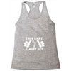 This Baby is Almost Out Racerback Tank