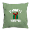 gangsta wrapper Throw Pillow