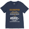 Scorpio Hated By Many Wanted By Plenty Disliked By Some Confronted By V-Neck Tee