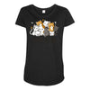 crazy cat lady Maternity Scoop Neck T-shirt