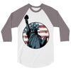 us flag 2 3/4 Sleeve Shirt
