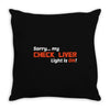 check liver light is on Throw Pillow