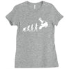 moto cross free style evolution cool Ladies Fitted T-Shirt