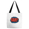 comic bam Tote Bags