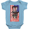 july 4th skull Baby Bodysuit