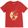 cat and bat halloween V-Neck Tee