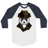 panda rorschach 3/4 Sleeve Shirt