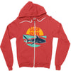 Daddy Shark Zipper Hoodie