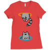 portal cat Ladies Fitted T-Shirt