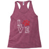 love paw rhinestud Racerback Tank