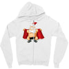 funny flashing naked nude christmas santa claus Zipper Hoodie