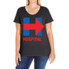hillary hospital Ladies Curvy T-Shirt