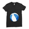 Blue Beachball Baby Boy Ladies Fitted T-Shirt