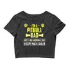 pitbull dad 2 Crop Top