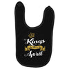 kings are born in april Baby Bibs